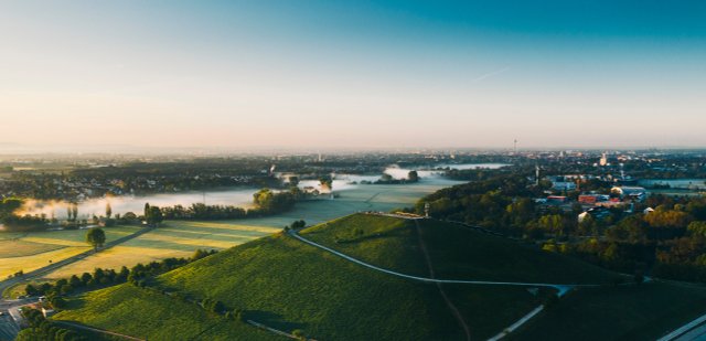 luftaufnahme solarberg in fürth 