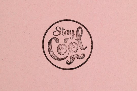 stay cool schriftzug