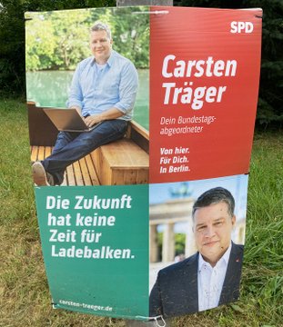 wahlplakat, spd, carsten traeger