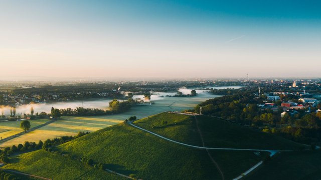 luftaufnahme solarberg in fürth 