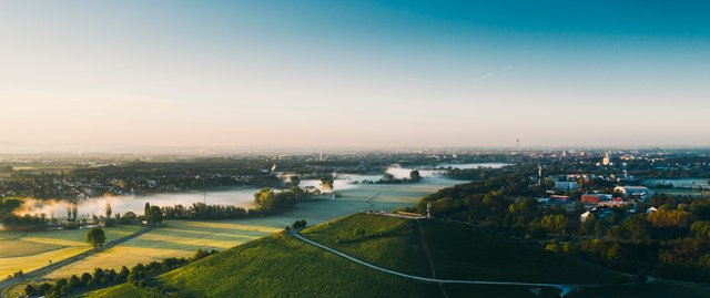 luftaufnahme solarberg in fürth 