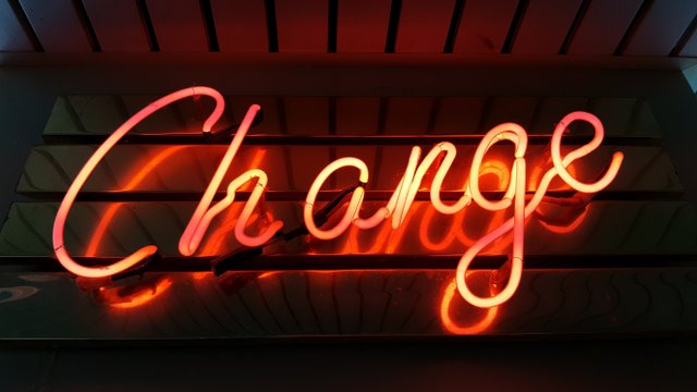 change schriftzug
