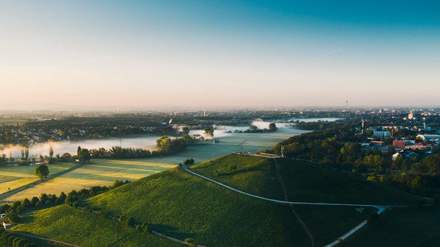 luftaufnahme solarberg in fürth 