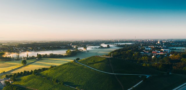luftaufnahme solarberg in fürth 