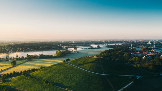 luftaufnahme solarberg in fürth 